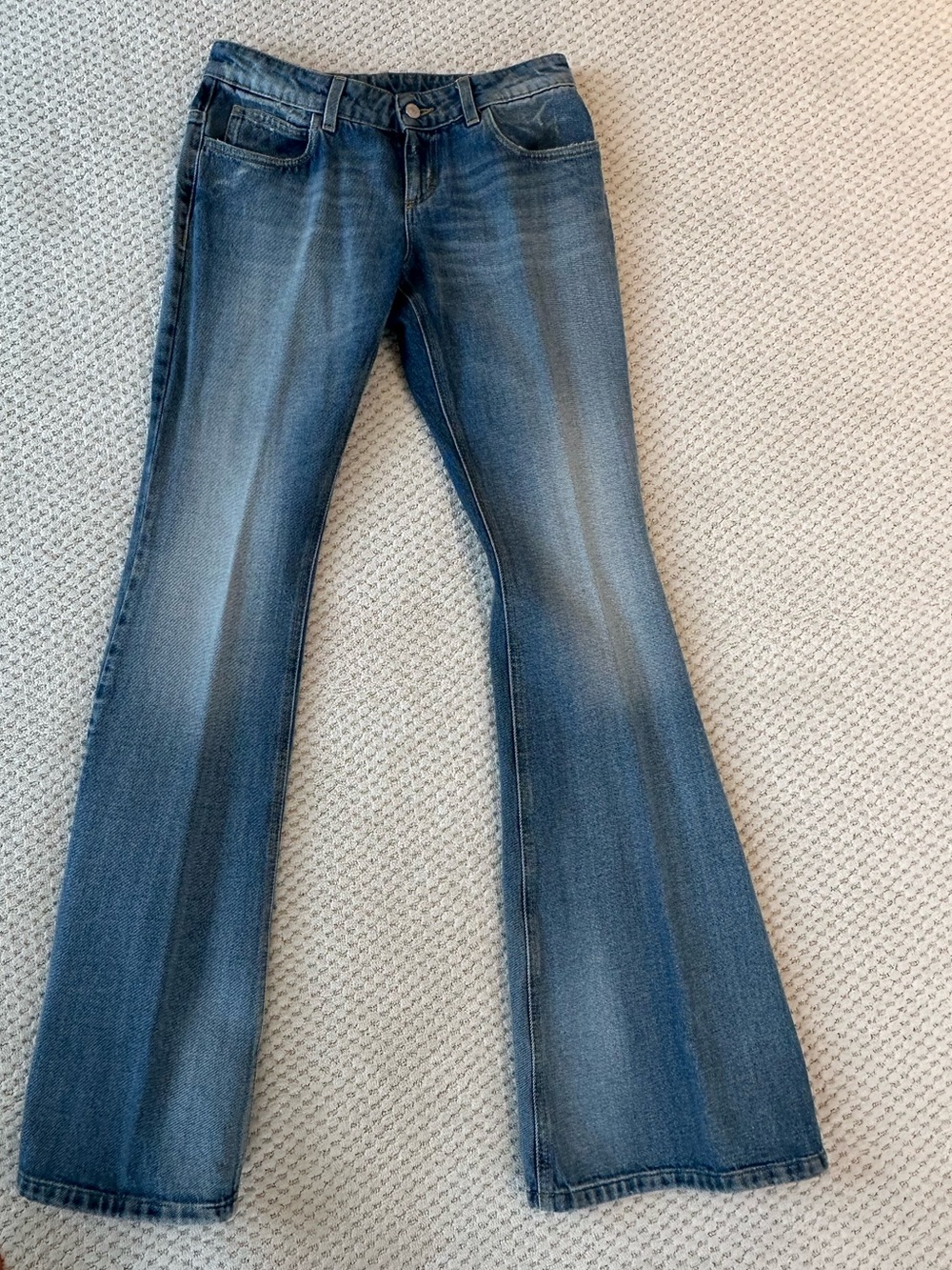 Gucci Faded Blue Flare Jeans